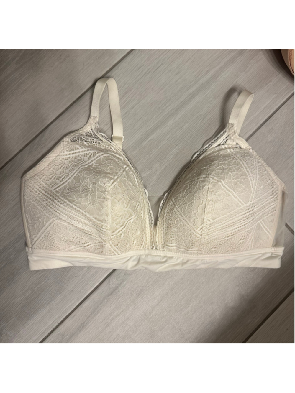 Women's Auden Lace Bra XXL Ivory